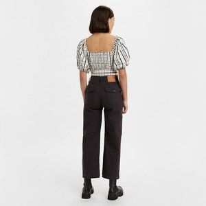 NWT Levi's Ribcage Utility Wide Leg Pants, Caviar Black
